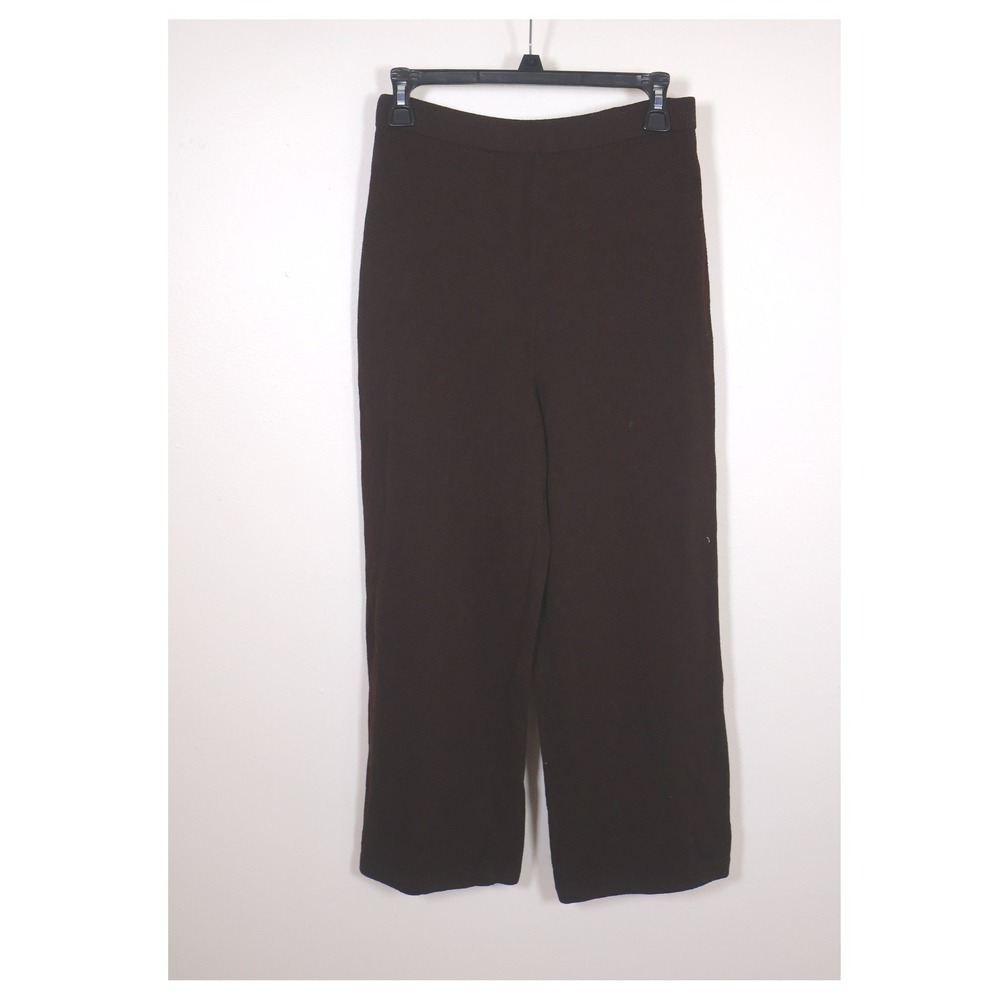St‎ John Collection By Marie Gray Pants Size 6 Brown Knit Wide Leg